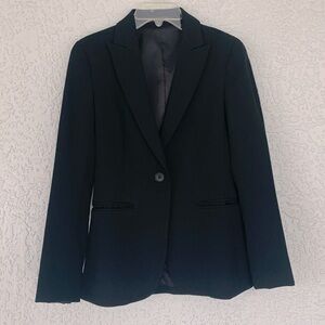 Theory black wool jacket size 00